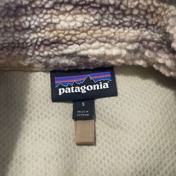Patagonia Size Small  Retro X Jacket in Space Dye Oatmeal Sweater Teddy - Picture 6 of 8
